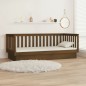 vidaXL Sofá cama de madera maciza de pino marrón miel 80x200 cm