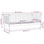 vidaXL Sofá cama de madera maciza de pino marrón miel 80x200 cm