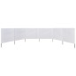 vidaXL Paravientos de playa de 6 paneles de tela 800x80 cm blanco vidaXL Paravientos de playa de 6 paneles de tela 800x80 cm blanco