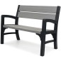Keter Banco de jardín de 2 plazas Montero gris 233309 Keter Banco de jardín de 2 plazas Montero gris 233309