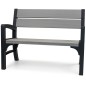 Keter Banco de jardín de 2 plazas Montero gris 233309 Keter Banco de jardín de 2 plazas Montero gris 233309