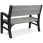 Keter Banco de jardín de 2 plazas Montero gris 233309 Keter Banco de jardín de 2 plazas Montero gris 233309