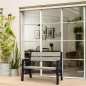 Keter Banco de jardín de 2 plazas Montero gris 233309 Keter Banco de jardín de 2 plazas Montero gris 233309