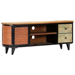 vidaXL Mueble para TV madera maciza reciclada 120x30x45 cm