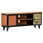 vidaXL Mueble para TV madera maciza reciclada 120x30x45 cm