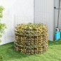 vidaXL Compostador de jardín acero galvanizado Ø100x100 cm vidaXL Compostador de jardín acero galvanizado Ø100x100 cm