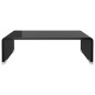vidaXL Soporte para TV/Elevador monitor cristal negro 40x25x11 cm