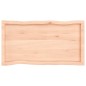 vidaXL Tablero de mesa madera maciza borde natural 100x50x(2-6) cm vidaXL Tablero de mesa madera maciza borde natural 100x50x(2-6) cm