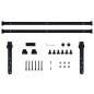 vidaXL Kit mini puerta corredera de armario acero carbono 183 cm vidaXL Kit mini puerta corredera de armario acero carbono 183 cm