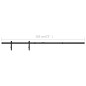 vidaXL Kit mini puerta corredera de armario acero carbono 183 cm vidaXL Kit mini puerta corredera de armario acero carbono 183 cm