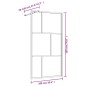 vidaXL Mampara puerta de ducha vidrio transparente ESG rojo 100x195 cm
