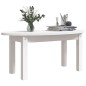 vidaXL Mesa de centro de madera maciza de pino blanco 80x40x35 cm vidaXL Mesa de centro de madera maciza de pino blanco 80x40x35 cm