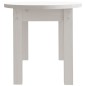 vidaXL Mesa de centro de madera maciza de pino blanco 80x40x35 cm vidaXL Mesa de centro de madera maciza de pino blanco 80x40x35 cm