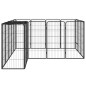 vidaXL Jaula perros 18 paneles acero recubierto polvo negro 50x100 cm vidaXL Jaula perros 18 paneles acero recubierto polvo negro 50x100 cm