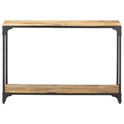 vidaXL Mesa consola de madera maciza de mango 110x30x75 cm