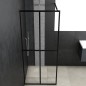 vidaXL Mampara de ducha vidrio templado transparente 118x190 cm vidaXL Mampara de ducha vidrio templado transparente 118x190 cm