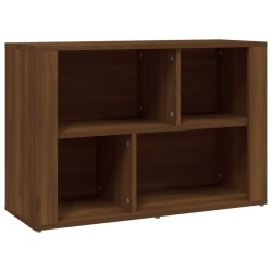 vidaXL Aparador de madera contrachapada marrón roble 80x30x54 cm