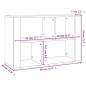 vidaXL Aparador de madera contrachapada marrón roble 80x30x54 cm vidaXL Aparador de madera contrachapada marrón roble 80x30x54 cm