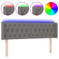 vidaXL Cabecero con LED de tela gris oscuro 163x16x78/88 cm vidaXL Cabecero con LED de tela gris oscuro 163x16x78/88 cm