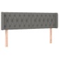 vidaXL Cabecero con LED de tela gris oscuro 163x16x78/88 cm vidaXL Cabecero con LED de tela gris oscuro 163x16x78/88 cm