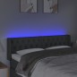 vidaXL Cabecero con LED de tela gris oscuro 163x16x78/88 cm vidaXL Cabecero con LED de tela gris oscuro 163x16x78/88 cm