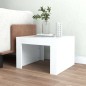 vidaXL Mesa de centro madera contrachapada blanco 50x50x35 cm vidaXL Mesa de centro madera contrachapada blanco 50x50x35 cm