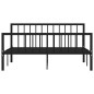 vidaXL Estructura de cama de metal negro 160x200 cm