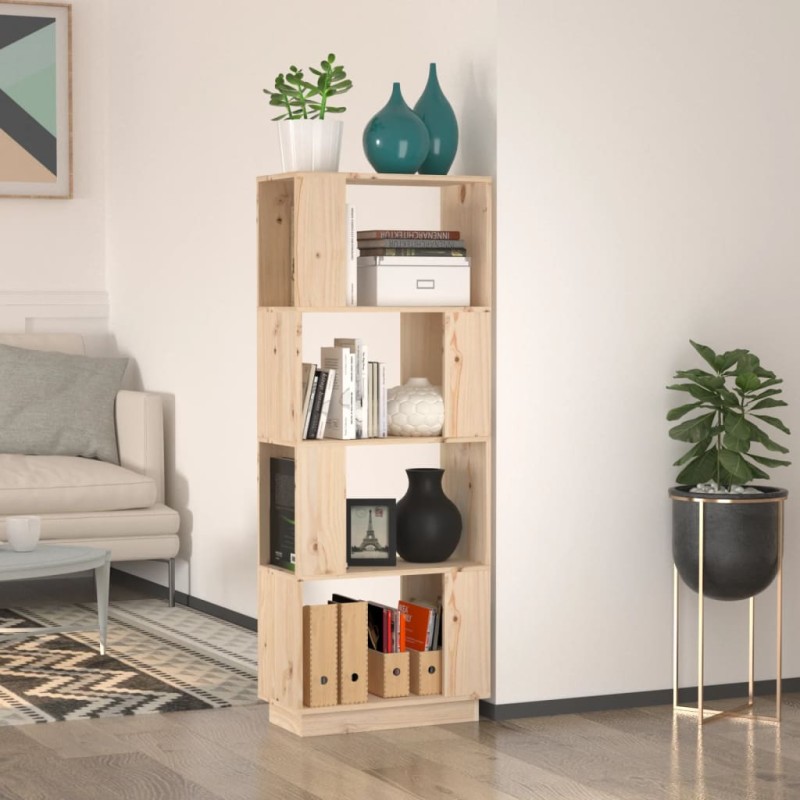 vidaXL Estantería/divisor de espacios madera maciza pino 51x25x132 cm vidaXL Estantería/divisor de espacios madera maciza pino 51x25x132 cm