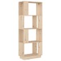 vidaXL Estantería/divisor de espacios madera maciza pino 51x25x132 cm vidaXL Estantería/divisor de espacios madera maciza pino 51x25x132 cm