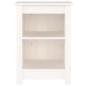 vidaXL Mesita de noche madera maciza de pino blanco 40x35x55 cm vidaXL Mesita de noche madera maciza de pino blanco 40x35x55 cm