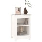 vidaXL Mesita de noche madera maciza de pino blanco 40x35x55 cm vidaXL Mesita de noche madera maciza de pino blanco 40x35x55 cm