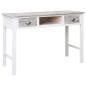 vidaXL Escritorio de madera gris 110x45x76 cm vidaXL Escritorio de madera gris 110x45x76 cm