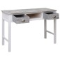 vidaXL Escritorio de madera gris 110x45x76 cm vidaXL Escritorio de madera gris 110x45x76 cm