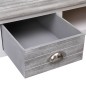 vidaXL Escritorio de madera gris 110x45x76 cm vidaXL Escritorio de madera gris 110x45x76 cm