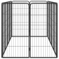 vidaXL Jaula perros 12 paneles acero recubierto polvo negro 50x100 cm vidaXL Jaula perros 12 paneles acero recubierto polvo negro 50x100 cm