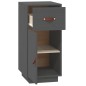 vidaXL Aparador de madera maciza de pino gris 34x40x75 cm vidaXL Aparador de madera maciza de pino gris 34x40x75 cm