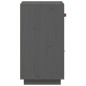 vidaXL Aparador de madera maciza de pino gris 34x40x75 cm vidaXL Aparador de madera maciza de pino gris 34x40x75 cm