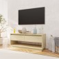 vidaXL Mueble para TV madera contrachapada roble Sonoma 102x41x44 cm