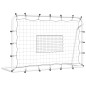 vidaXL Red de rebote de fútbol acero y PE blanco y negro 184x61x123 cm vidaXL Red de rebote de fútbol acero y PE blanco y negro 184x61x123 cm