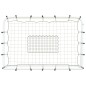 vidaXL Red de rebote de fútbol acero y PE blanco y negro 184x61x123 cm vidaXL Red de rebote de fútbol acero y PE blanco y negro 184x61x123 cm