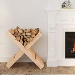 vidaXL Soporte de leña madera maciza de pino 47x39,5x48 cm 