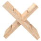 vidaXL Soporte de leña madera maciza de pino 47x39,5x48 cm vidaXL Soporte de leña madera maciza de pino 47x39,5x48 cm