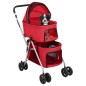 vidaXL Cochecito doble de perros plegable tela oxford rojo 83x48x97 cm vidaXL Cochecito doble de perros plegable tela oxford rojo 83x48x97 cm