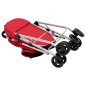 vidaXL Cochecito doble de perros plegable tela oxford rojo 83x48x97 cm vidaXL Cochecito doble de perros plegable tela oxford rojo 83x48x97 cm