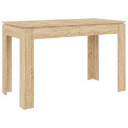 vidaXL Mesa de comedor madera contrachapada roble Sonoma 120x60x76cm