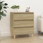 vidaXL Aparador de madera contrachapada roble Sonoma 60x35x70 cm vidaXL Aparador de madera contrachapada roble Sonoma 60x35x70 cm