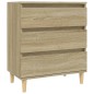 vidaXL Aparador de madera contrachapada roble Sonoma 60x35x70 cm vidaXL Aparador de madera contrachapada roble Sonoma 60x35x70 cm