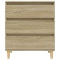 vidaXL Aparador de madera contrachapada roble Sonoma 60x35x70 cm vidaXL Aparador de madera contrachapada roble Sonoma 60x35x70 cm
