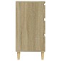 vidaXL Aparador de madera contrachapada roble Sonoma 60x35x70 cm vidaXL Aparador de madera contrachapada roble Sonoma 60x35x70 cm