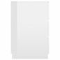 vidaXL Escritorio de madera contrachapada blanco brillo 140x50x77 cm vidaXL Escritorio de madera contrachapada blanco brillo 140x50x77 cm